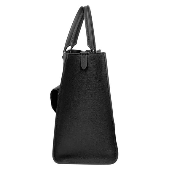 Louis Vuitton LockMe Tote MM Tote Bag Leather Noir Black - Picture 2 of 13